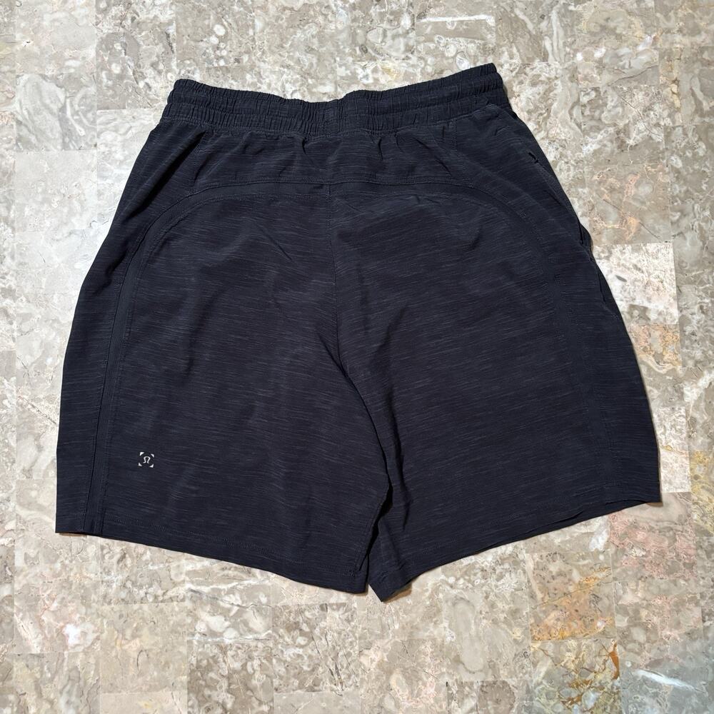 Lululemon Shorts Mens Small Pace Breaker 7” Black Gym Running Lined M7AFWS